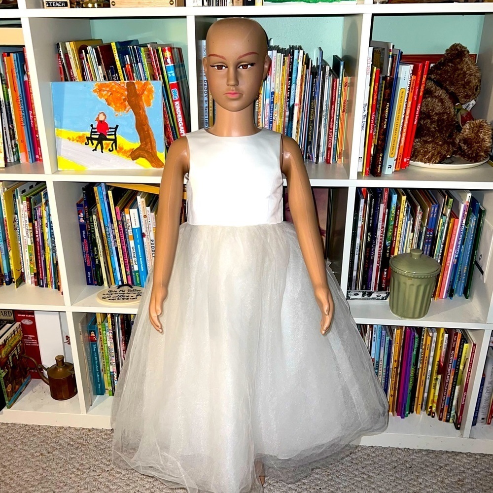 DELICATE, stunning Flower Girl  dress from David’s Bridal